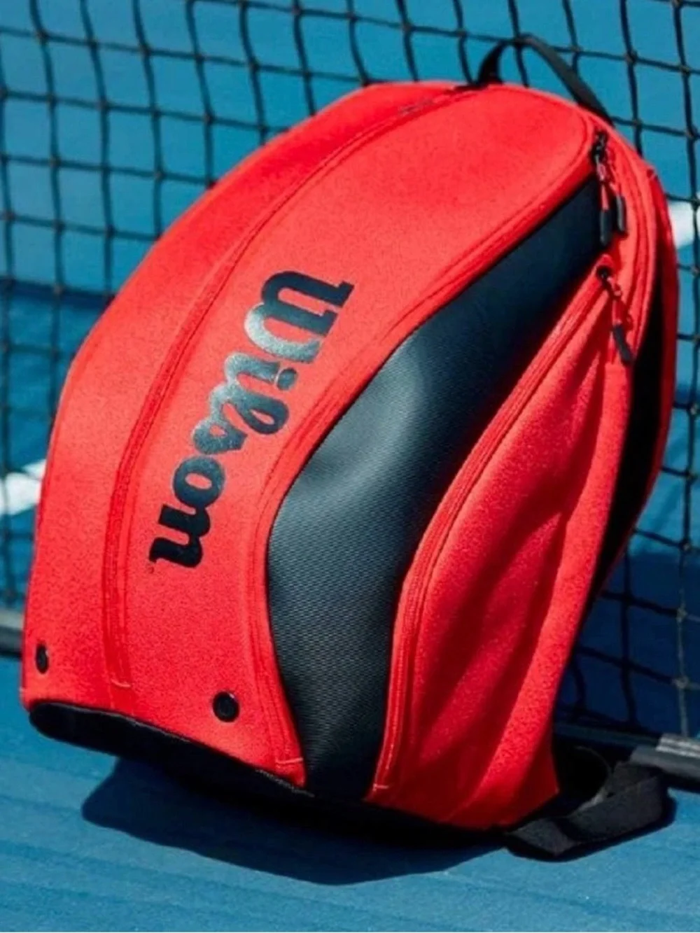 Wilson Roger Federer DNA Pro Tennis Backpack Red/Black Racquet Bag Sport Unisex - Picture 5 of 16